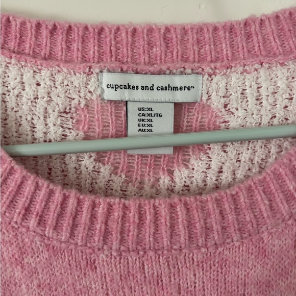 cupcakes & cashmere Pink Heart Sweater - Picture 2 of 3